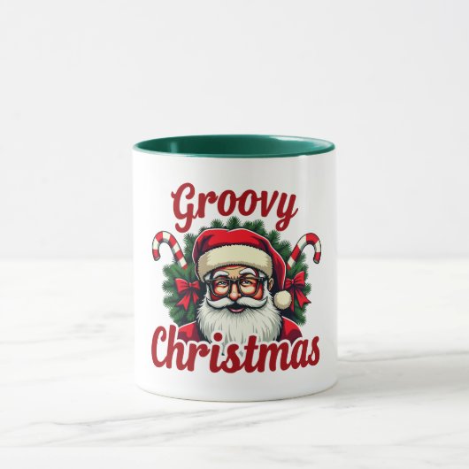 Groovy Christmas Santa Mok (Midden)