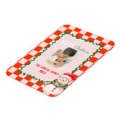 Groovy Christmas snowman Photo  Magneet (Linkerzijde)
