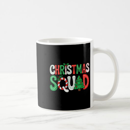 Groovy Christmas Squad Kerstboom Familie Matching  Koffiemok (Rechts)