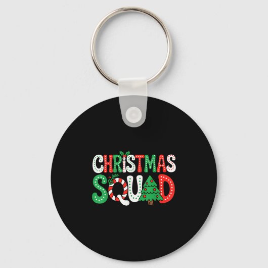 Groovy Christmas Squad Xmas Tree Family Matching P Sleutelhanger (Voorkant)