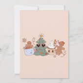 Groovy Christmas Sweet One 1e verjaardagsfeestje Kaart (Achterkant)