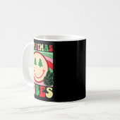 Groovy Christmas Vibes Happy Christmas Day For Men Koffiemok (Voorkant links)