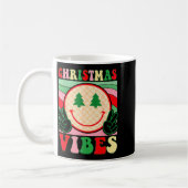 Groovy Christmas Vibes Happy Christmas Day For Men Koffiemok (Links)