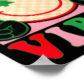 Groovy Christmas Vibes Happy Christmas Day For Men Poster (Hoek)