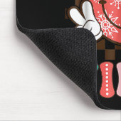 Groovy Christmas Vibes Happy Smile Face Xmas Holid Muismat (Hoek)