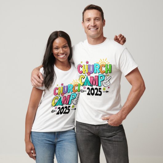 Groovy Church Camp 2025 Matching Christian Camp T-shirt (Unisex)