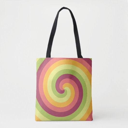 Groovy Citrus Swirl Tote Bag (Voorkant)