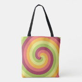 Groovy Citrus Swirl Tote Bag (Achterkant)