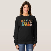 Groovy Class Of 2025 Senior Junior 12th Grade Back Trui (Voorkant volledig)