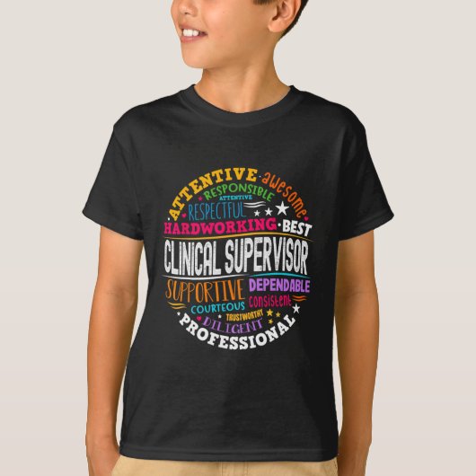 Groovy Clinical Supervisor Appreciation Health Wor T-shirt (Voorkant)