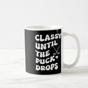 Groovy Cly Tot Het Puck Valt Hockey Vrouwen  Koffiemok