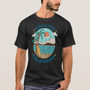  Groovy Coastal Cali Beach Zomervakantie T-shirt
