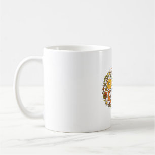 Groovy Coffee Queen Retro Typografie Cadeau Koffiemok