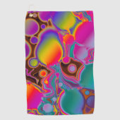 Groovy Color Burst Golfhanddoek (Voorkant)
