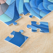 Groovy Colorful Fluid Patchwork Abstract Mosaic Legpuzzel (Zijkant)