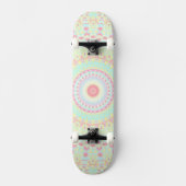 Groovy Colorful Hippie Mandala Persoonlijk Skateboard (Voorkant)