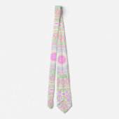 Groovy Colorful Hippie Mandala Stropdas (Achterkant)