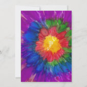 Groovy Colorful Peace Beer 1960-inch stijluitnodig Kaart (Achterkant)