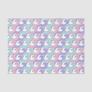Groovy Colorful Wave Pattern-document Tissuepapier