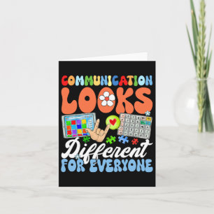 Groovy communicatie ziet er voor iedereen anders u kaart