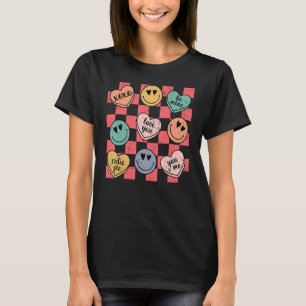 Groovy Conversation Heart Snoep Valentijnsdag Cos T-shirt