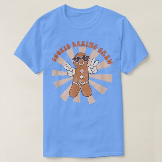Groovy Cookie Baking Crew Gingerbrood Cookies Hipp T-shirt (Design voorkant)