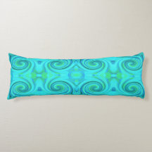 Groovy Cool Abstract Aqua Liquid Art Swirl Patroon