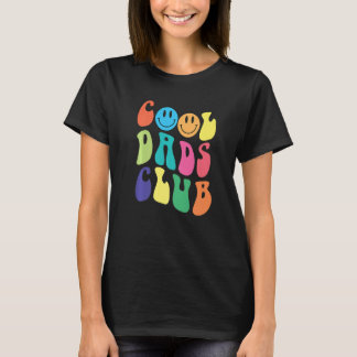 Groovy Cool Dads Club Smile Colorful Vaderdag T-shirt