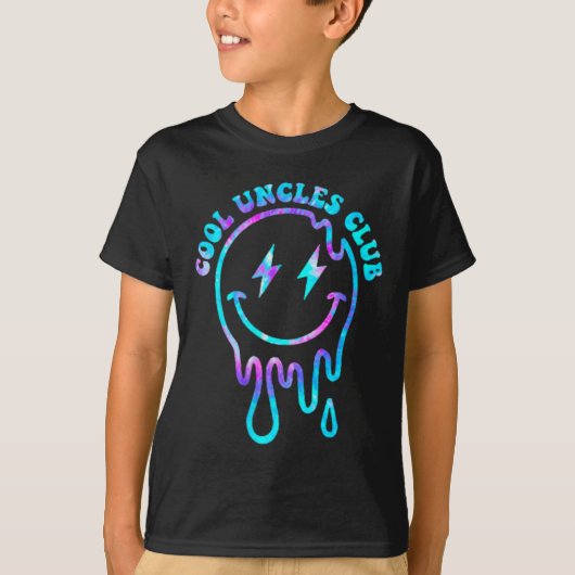 Groovy Cool Uncles Club 2 Sided Mannen Uncle Shirt (Voorkant)