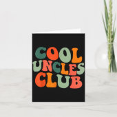 Groovy Cool Uncles Club Funny New Uncle Men  Kaart (Voorkant)