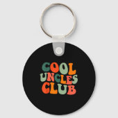 Groovy Cool Uncles Club Funny New Uncle Men Sleutelhanger (Voorkant)