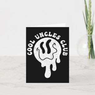 Groovy Cool Uncles Club Retro Uncle Fathers Day Ha Kaart