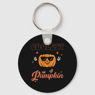 Groovy coolste pompoen in de patch voor Halloween Sleutelhanger