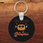 Groovy coolste pompoen in de patch voor Halloween Sleutelhanger (Voorkant)