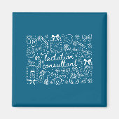 Groovy Coquette Lactation Consultant Breastfeeding Magneet (Voorkant)