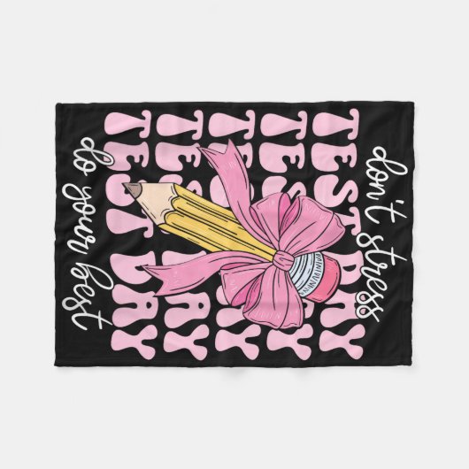 Groovy Coquette Test Day Doe je beste testles Fleece Deken (Voorkant (Horizontaal))