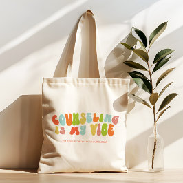 Groovy Counseling is mijn vibe, begeleiding counse Tote Bag
