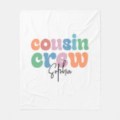 Groovy Cousin Crew Personalized Fleece Deken (Voorkant)