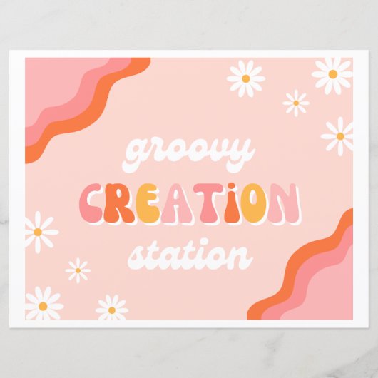 Groovy Creatie Station Sign (Voorkant)