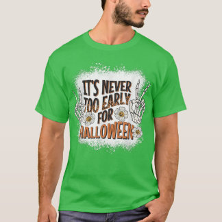 Groovy Creepy Sketlen Nooit eerder Halloween Pumpk T-shirt