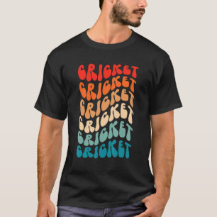 Groovy cricket for Girl Women Retro 70 s Hippie Bo T-shirt