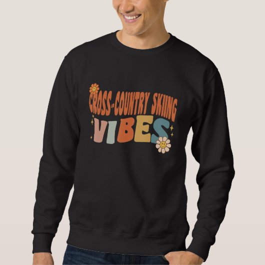 Groovy Cross-country Skiing Vibes Costume Teachers Trui (Voorkant)