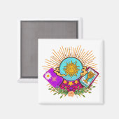 Groovy Crystal Ball Magneet (Voorkant / Achterkant)
