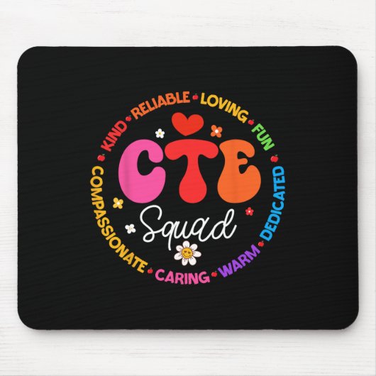 Groovy Cte-team leraar terug naar school leraren S Muismat (Voorkant)