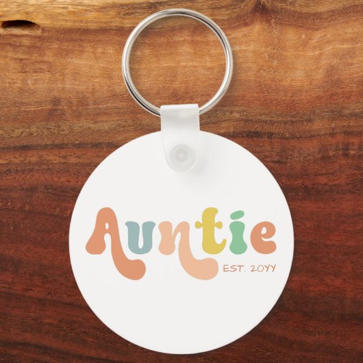 Groovy Custom Auntie Fixed | Rentesubsidies Sleutelhanger (Voorkant)