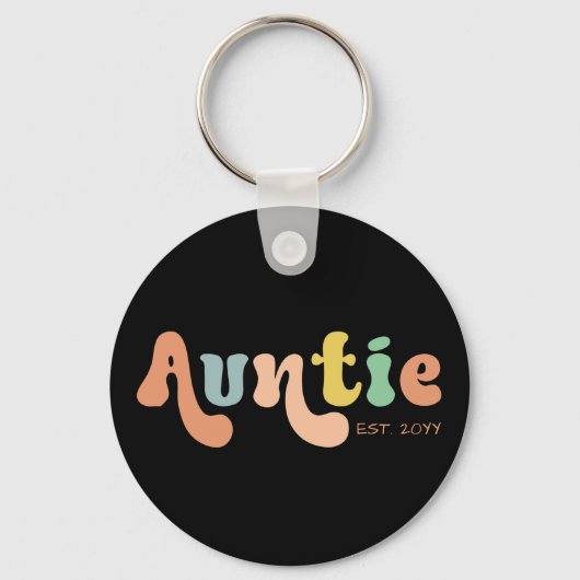 Groovy Custom Auntie Fixed | Rentesubsidies Sleutelhanger (Voorkant)