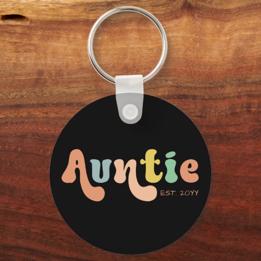 Groovy Custom Auntie Fixed | Rentesubsidies Sleutelhanger (Voorkant)