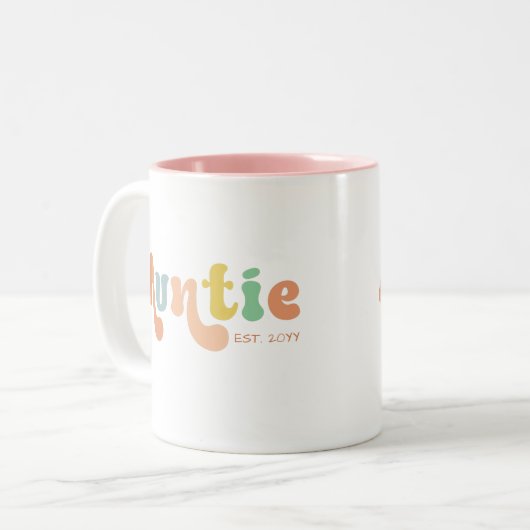 Groovy Custom Auntie Fixed | Rentesubsidies Tweekleurige Koffiemok (Voorkant links)