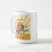 Groovy Dachshund | Vrede Uit Koffiemok (Voorkant links)