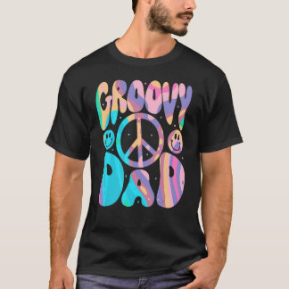 Groovy dad 70's esthetische nostalgie retro vader t-shirt